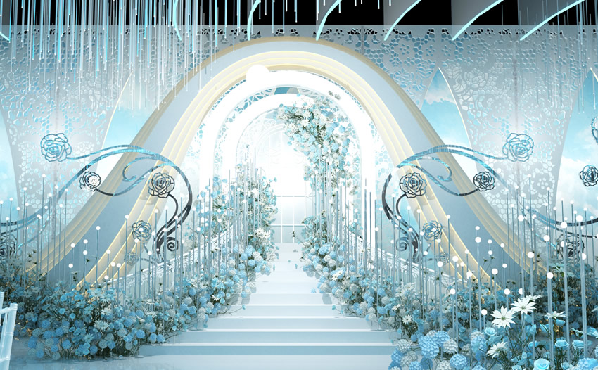 泗阳釡香烙馍村水晶厅效果展示